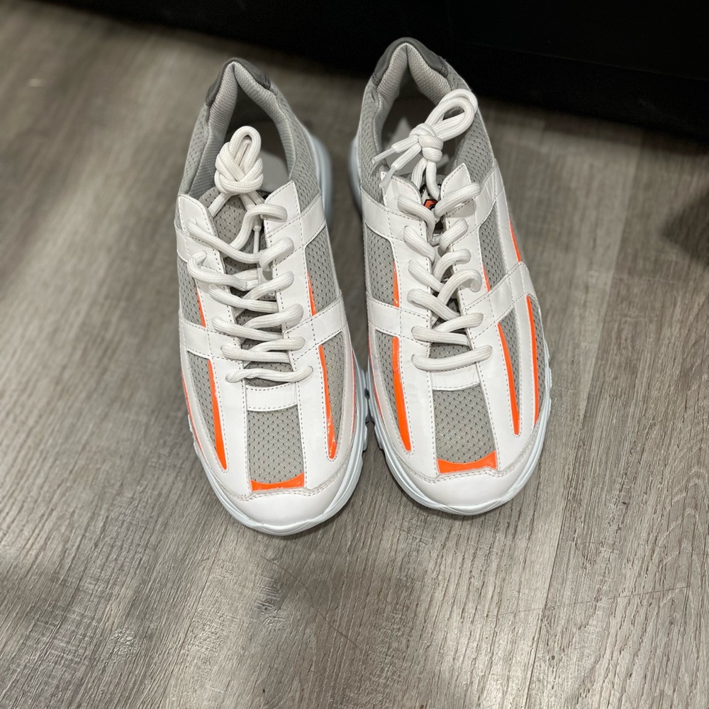 Filling Pieces Sneakers in White, Gray, and Orange